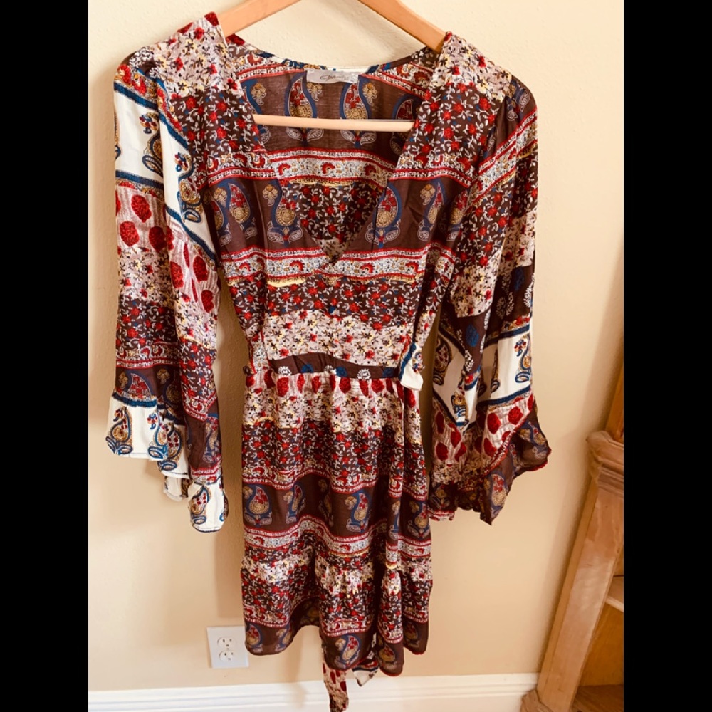 Ophelia mini Long sleeve dress